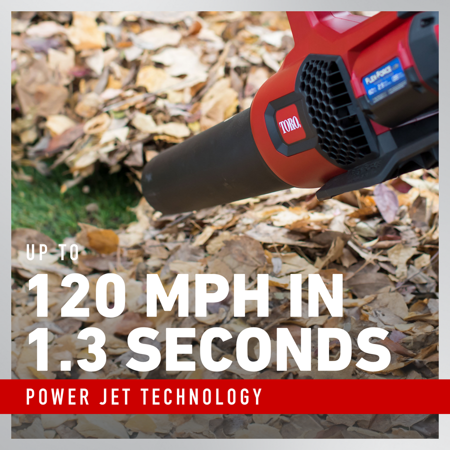 Toro 60V MAX* 605 CFM Brushless Leaf Blower - 2.5Ah Battery Included (51820)