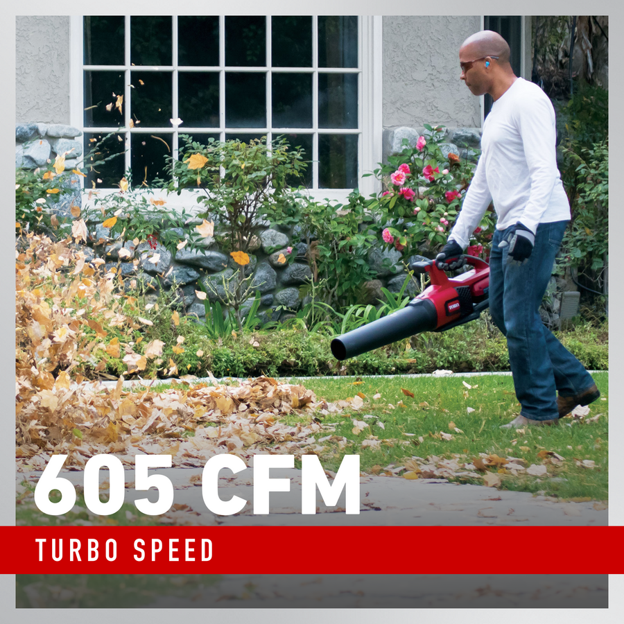 Toro 60V MAX* 605 CFM Brushless Leaf Blower - 2.5Ah Battery Included (51820)