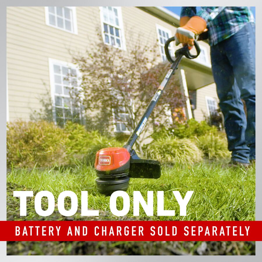 Toro 60V MAX* 15 in. (38.1 cm) Brushless String Trimmer - Battery Not Included (51831T)