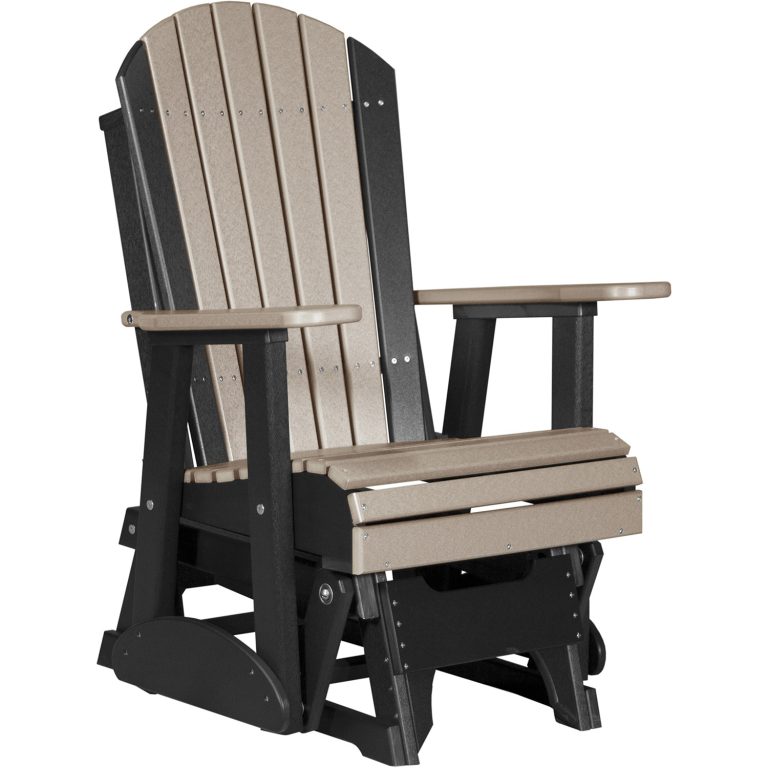2APGWWB-2ft-Adirondack-Poly-Glider-Weatherwood-Black-1
